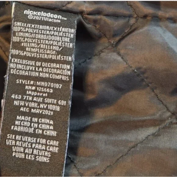 Members Only x Nickelodeon SpongeBob Hooded Jacket Quilted Lining - Picture 9 of 13